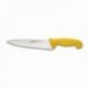Cuchillo 20 Cm.punta Aguda Mango Inyectado Amarilo Carnicero Molibdeno Vanadio JAVA