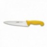 Cuchillo 20 Cm.punta Aguda Mango Inyectado Amarilo Carnicero Molibdeno Vanadio JAVA