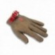 Guante Proteccion Malla M con Correa Rojo Protector Acero Inoxidable IFA