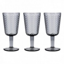 Caja 3 Copas Vidrio 28CL Illusion Bidasoa
