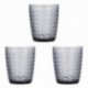 Set 3 Vasos Bajos Vidrio 30CL Illusion Bidasoa