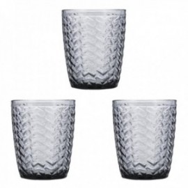 Set 3 Vasos Bajos Vidrio 30CL Illusion Bidasoa