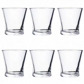 Set 6 Vasos Bajos Vidrio 10CL Lucia Quid