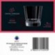 Set 6 Vasos Bajos Vidrio 32CL Macassar Cristal D'arques