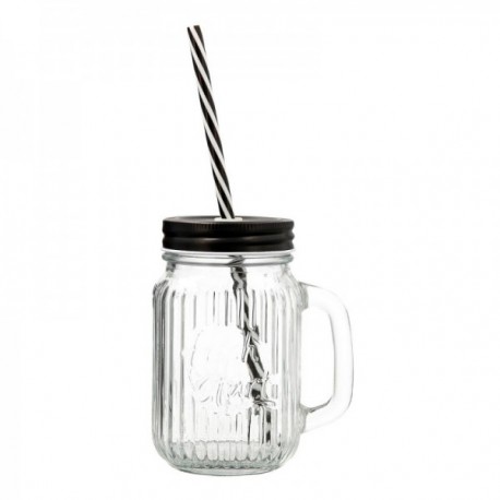 Jarra Vidrio con Tapa Acero 47CL Maison Quid