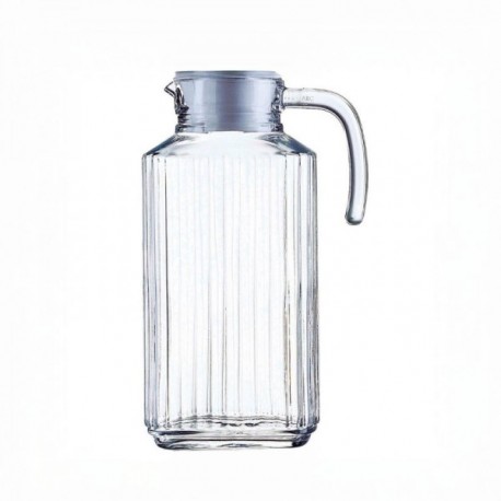 Jarra Vidrio con Tapa 1,7L Quadro Luminarc