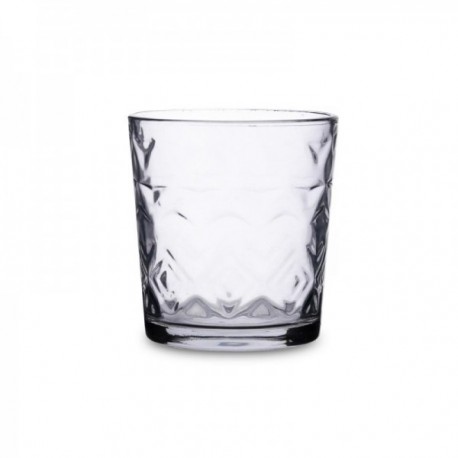 Set 6 Vasos Bajos Vidrio 26CL Rombos Quid
