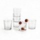 Set 6 Vasos Bajos Vidrio 26CL Rombos Quid
