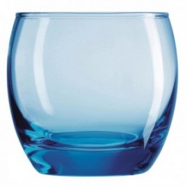 Caja 6 Vasos Bajos Vidrio 32CL Salto Ice Blue Arcoroc