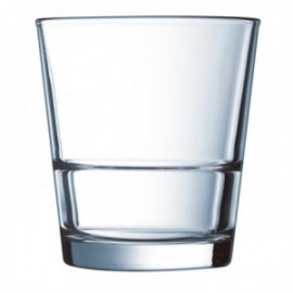 Caja 6 Vasos Bajos Vidrio 32CL Stack Up Arcoroc