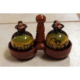 Aceitera-Vinagrera artesanal de Cerámica