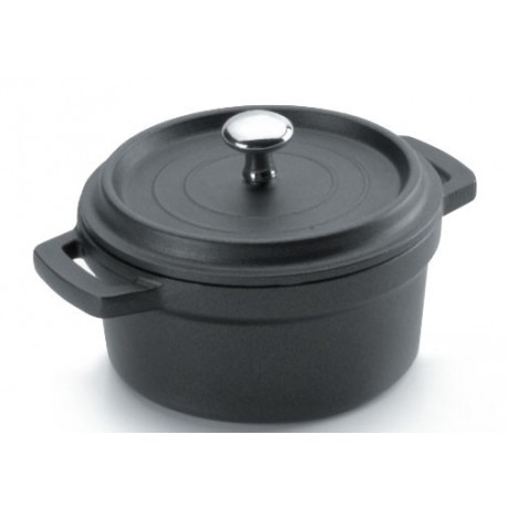 Cacerola aluminio fundido con tapa MINI roja Lacor