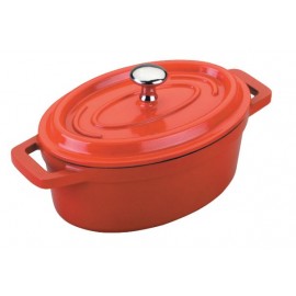 Cacerola oval aluminio fundido con tapa MINI Lacor