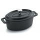 Cacerola oval aluminio fundido con tapa MINI Lacor