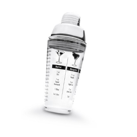 Coctelera acrílica con tapón Inox Lacor
