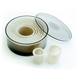 Caja de 9 cortapastas circular Nylon de Lacor