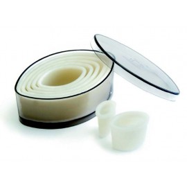 Caja de 7 cortapastas ovalo Nylon de Lacor