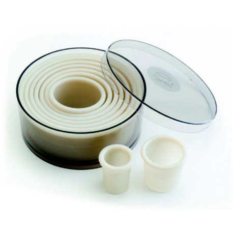 Caja de 9 cortapastas circular Nylon de Lacor
