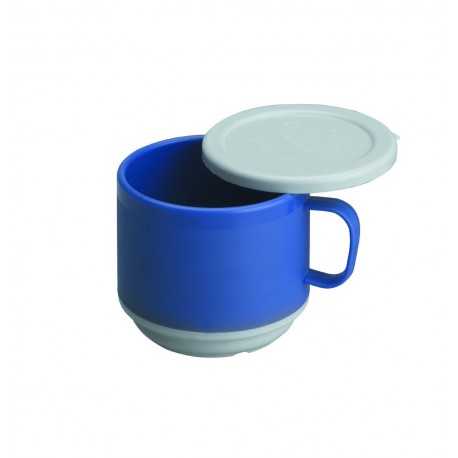 Taza Doble pared de policarbonato con tapa