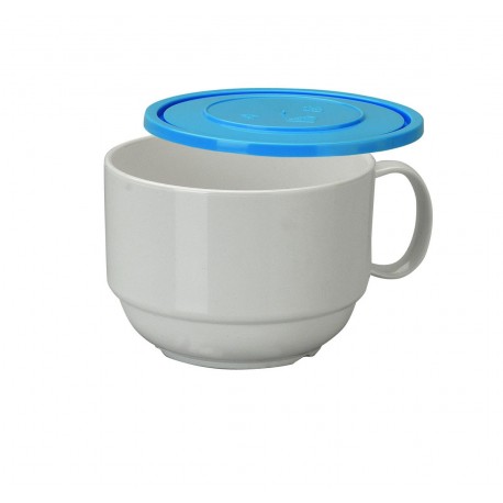 Taza Desayuno policarbonato con tapa