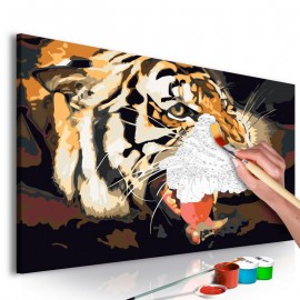 Quadro pintado por você - Tiger Roar