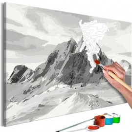 Cuadro para colorear - Alps Panorama