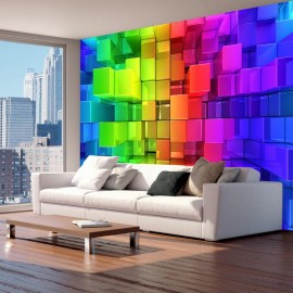 Papel de parede autocolante - Colour jigsaw