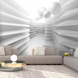 Papel de parede autocolante - White Maze