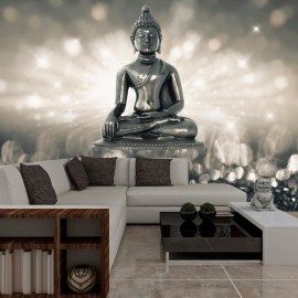 Fotomural autoadhesivo - Silver Buddha