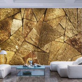 Fotomural autoadhesivo - Pavement Tiles (Golden)