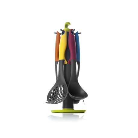 SET 6 UTENSILIOS COLORFUL + SOPORTE