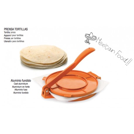 PRENSA PARA TORTILLAS MEJICANAS DE TRIGO