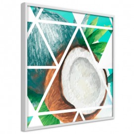 Póster - Tropical Mosaic with Coconut (Square)
