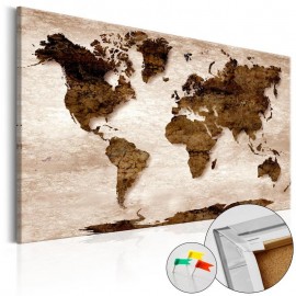 Quadro de cortiça - The Brown Earth [Cork Map]