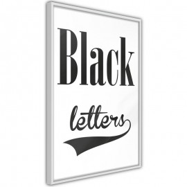 Pôster - Black Lettering