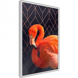 Póster - Orange Flamingo