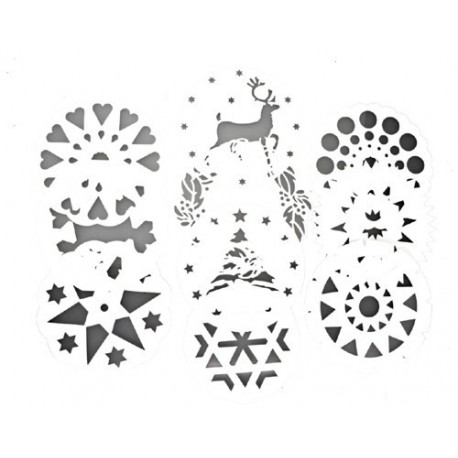 SET 10 PLANTILLAS DECORADORAS DE TARTAS