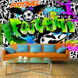 Fotomural - Football Graffiti