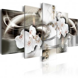 Quadro - Orchids among the waves of gold