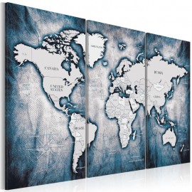 Cuadro - World Map: Ink Triptych