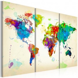Cuadro - All colors of the World - triptych