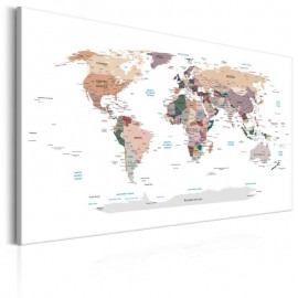 Cuadro - World Map: Where Today?