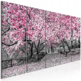 Cuadro - Magnolia Park (5 Parts) Narrow Pink