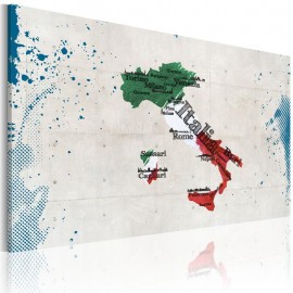 Cuadro - Mapa de Italia