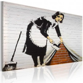 Quadro - Limpeza senhora (Banksy)