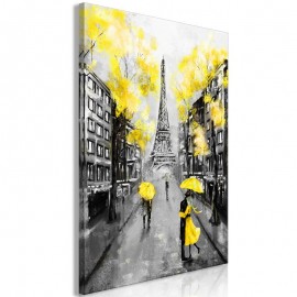 Cuadro - Paris Rendez-Vous (1 Part) Vertical Yellow