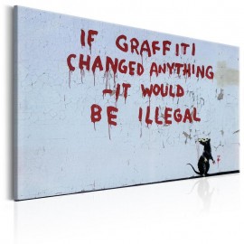 Quadro - If Graffiti Changed Anything by Banksy