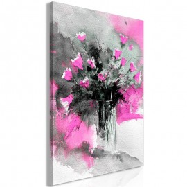 Quadro - Bouquet of Colours (1 Part) Vertical Pink