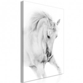 Quadro - White Horse (1 Part) Vertical