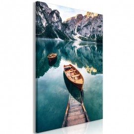 Cuadro - Boats In Dolomites (1 Part) Vertical